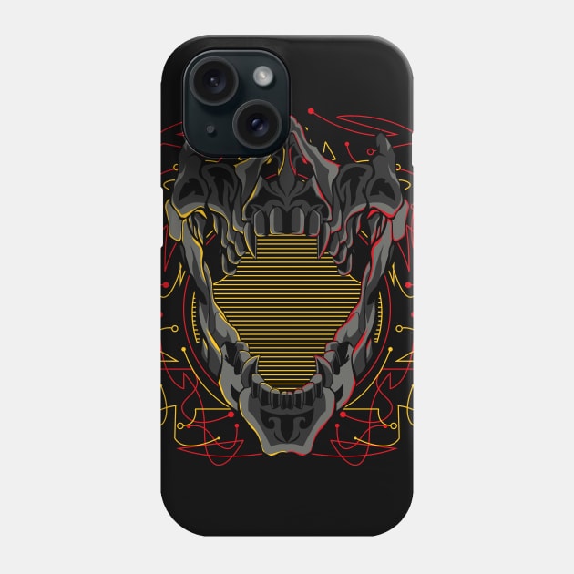 skull mask Phone Case by SHINIGAMII