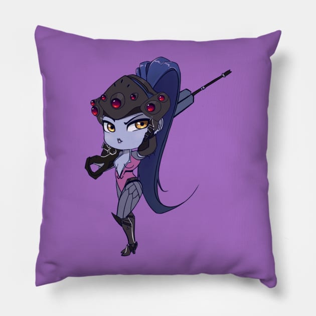 Chibi Widowmaker Pillow by RidicBird