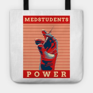 Medstudents Power- Medical Student In Medschool Funny Gift For Nurse & Doctor Medicine Tote