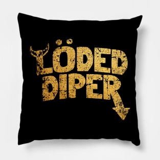 GOLD VINTAGE LODED DIPER Pillow