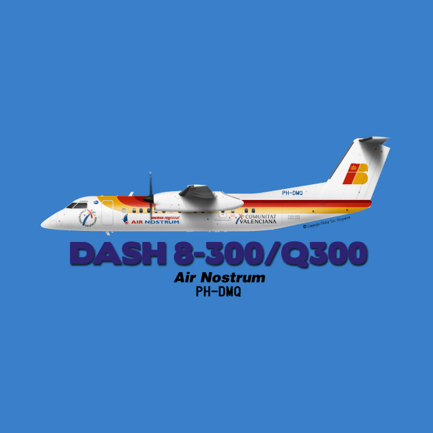 DeHavilland Canada Dash 8-300/Q300 - Air Nostrum by TheArtofFlying