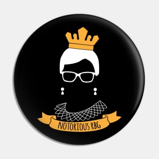 Notorious RBG Feminist for Ruth Bader Ginsburg Fan Pin