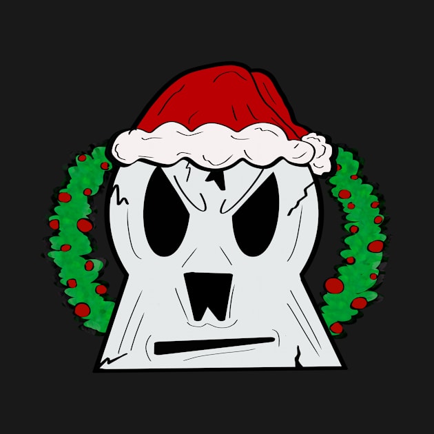 Christmas Skull by creationoverload