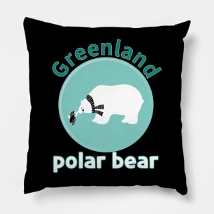 greenland polar bear Pillow