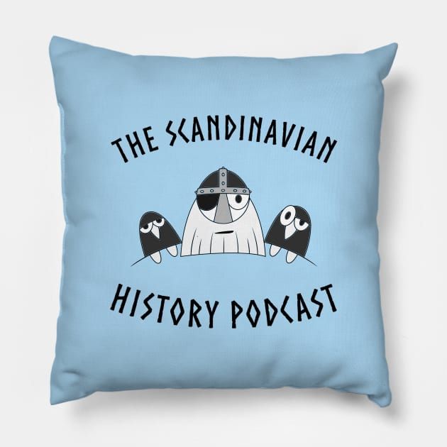 The Scandinavian History Podcast - Logo. Pillow by The Scandinavian History Podcast