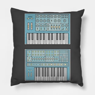 Blue Classic Synthesizer Pillow