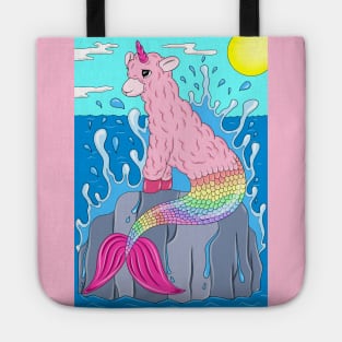 Llamacorn mermaid Tote