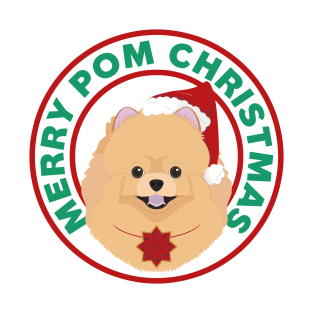 Merry Christmas Pomeranian Dog T-Shirt