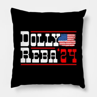 Dolly Reba 2024 For President Funny election Pillow