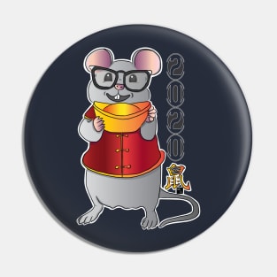 Year of Rat 2020 Pin