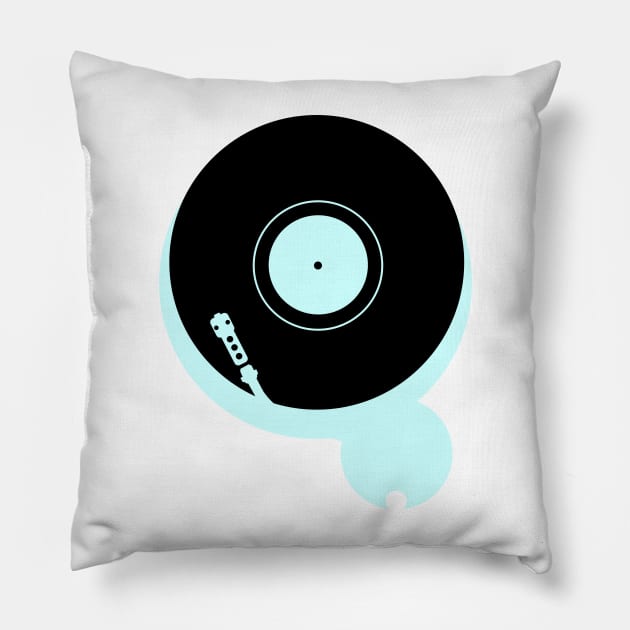 mint record player Pillow by callingtomorrow