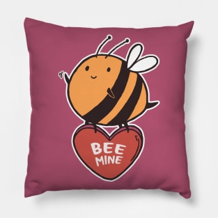 Bee Mine | Adorable Valentine | Bee Carrying Candy Heart Pillow