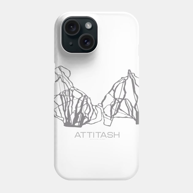 Attitash Mountain Resort 3D Phone Case by Mapsynergy