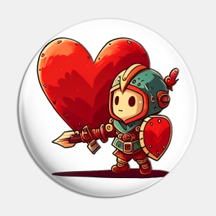 Little Knight fights for love on Valentine's Day Pin