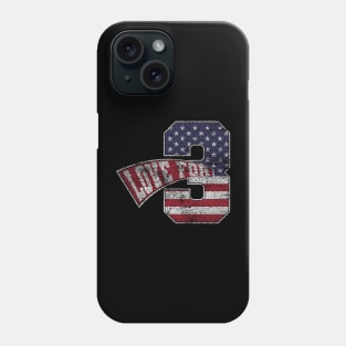 Love For 3 Vintage Grungy Version Phone Case