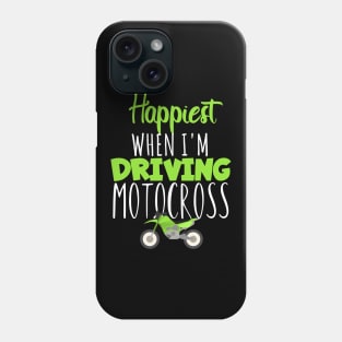 Motocross happiest driving Phone Case