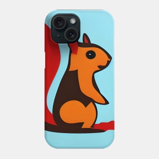 Orange Squirrel Phone Case