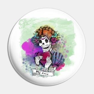 Day of the dead Mi amor Pin