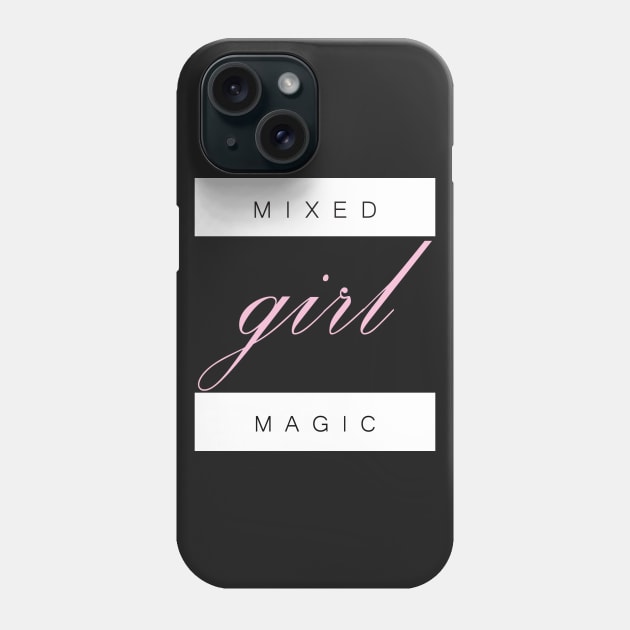 Mixed Girl Magic Phone Case by MayDay