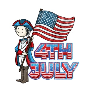 4th july illustration T-Shirt