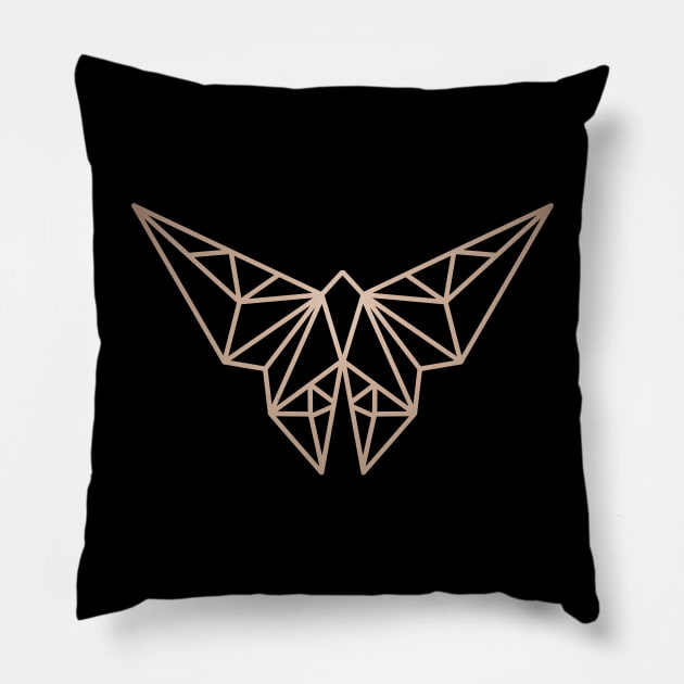 Polygon Butterfly Pillow by Purplehate