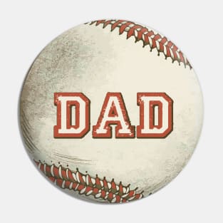 Dad Baseball Pin