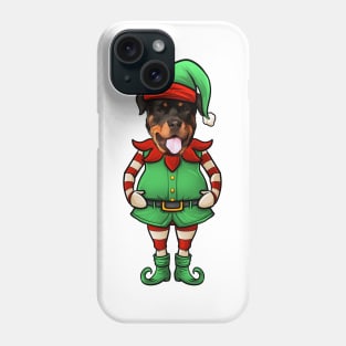 Rottweiler Christmas Elf Phone Case