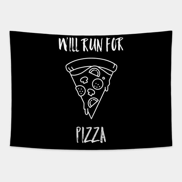 Will run for pizza Tapestry by Cleopsys