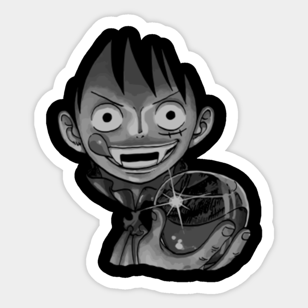 Scary Luffy One Piece Halloween Anime One Piece Anime Sticker Teepublic