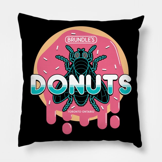 Brundle's Donuts Pillow by FourteenEight