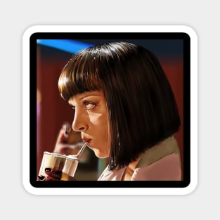 Pulp Fiction Mia Wallace Drink With Me Magnet