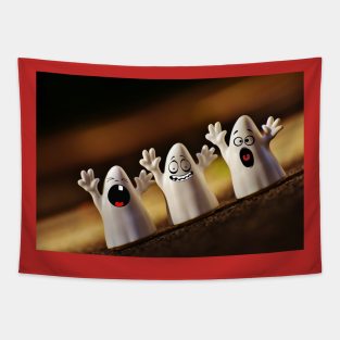 Halloween Funny Ghosts Tapestry
