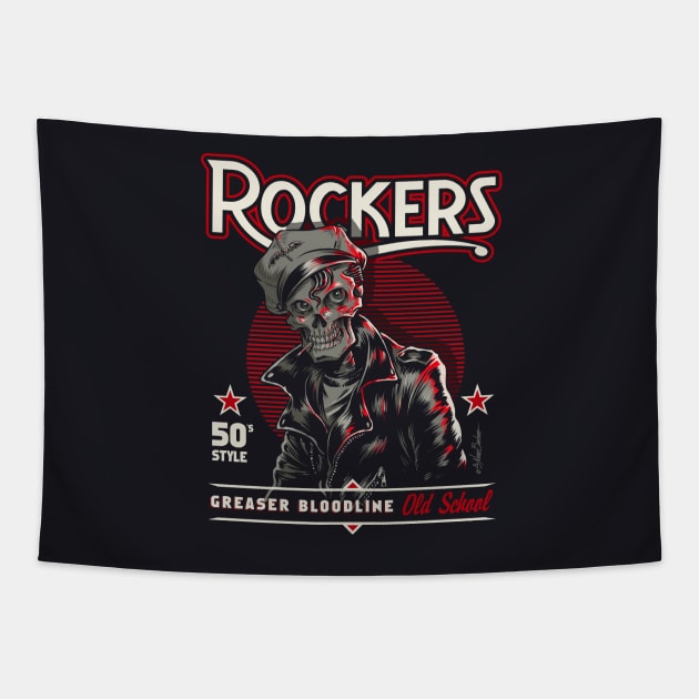 Rockers Tapestry by nanobarbero