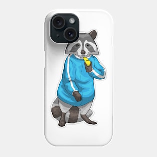 Racoon Teacher Whistle Physical education Phone Case