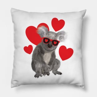 Koala Love Valentine Pillow