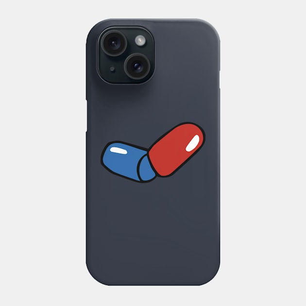 PILL BLUERED Phone Case by CharlieCreator