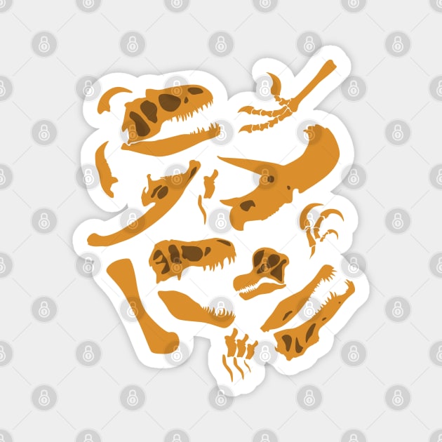 Dinosaur Bones Magnet by SakuraDragon