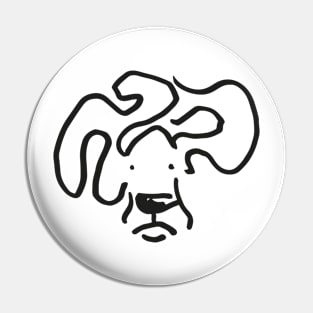 Basset Hound Crazy Ears Pin