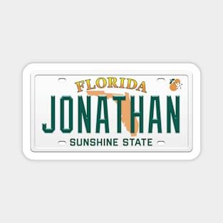 Jonathan License Plate - FL Magnet