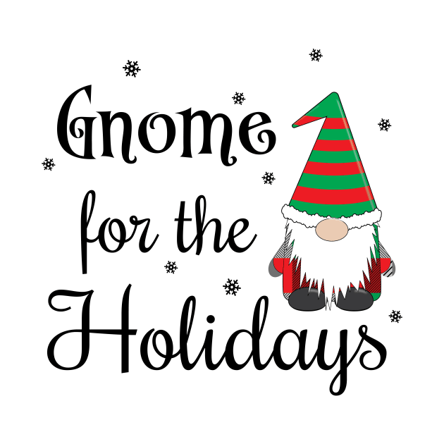 Gnome For The Holidays Black by KevinWillms1