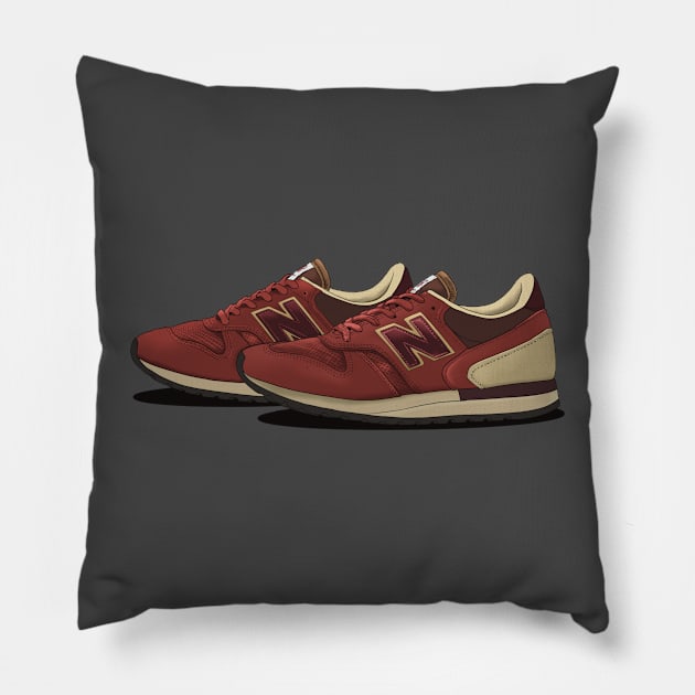 Sneackers Pillow by TeslaComics