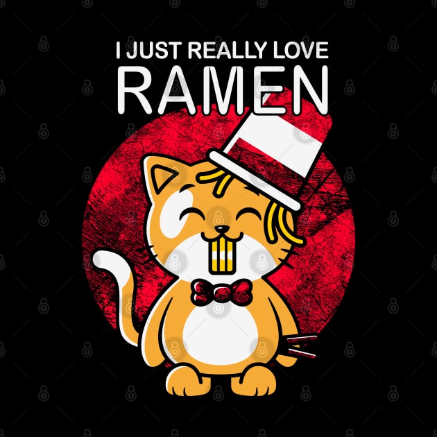 I just really love Ramen Kawaii Neko Cat by BadDesignCo