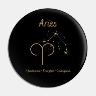 Astrology Collection - Aries (Symbol & Constellation) Pin