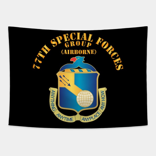 77th Special Forces - DUI wo DS Tapestry by twix123844