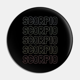 Scorpio Zodiac Pattern Pin