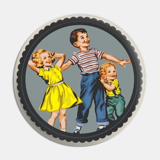 Dick and Jane with Baby Pin