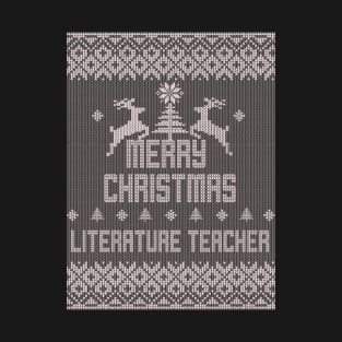 Merry Christmas LITERATURE TEACHER T-Shirt