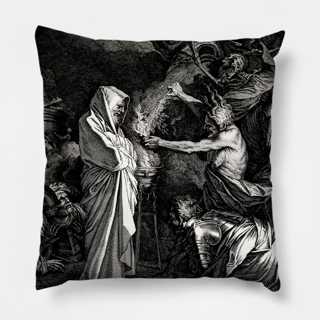 Saul consults Samuel after the witch of Endor by A Laurentius Pillow by TORVENIUS