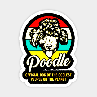 Funny Poodle Dog Vintage Retro Magnet