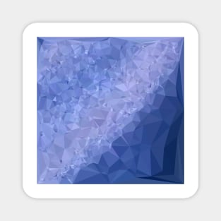 Steel Blue Abstract Low Polygon Background Magnet